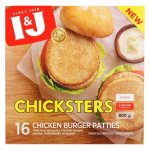 I&j Frozen Chicksters Chicken Burger Patties 800G