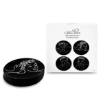 Carrol Boyes Sketchbook Black Side Plate Set Of 4