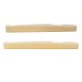 Musiclily 6 String Acoustic Guitar Bone Bridge Saddle For Taylor Martin Guitar 72X3X9MM Pack Of 2