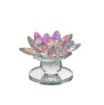 Crystal Footed Flower Candle Holder 8.5X11CM