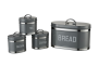 Canister Set With Wooden Lids For Tea Coffee Sugar And Bread Storage