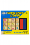 Wood Letter & Number Stamper Set 28 Piece Set