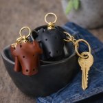 Bulk Order: Leather Keyring – Cow Bull Cattle