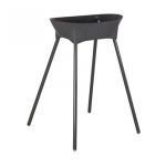 Luma Baby Bath + Stand With Drain Tube -spiced Copper - Transparant Dark Grey