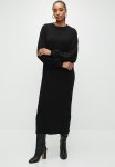 Cut And Sew Maxi Dress -black