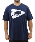 Mens Printed Bull Tee - 10XL Navy