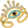 Adjustable Rings For Women Evil Eye Rings Stackable Ring