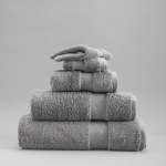 Monaco Signature Towel Collection Mid Grey - Bath Sheet 90X160CM