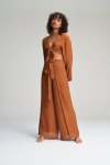Selena Wrap Pants - Rust - One Size Print