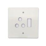 C tree Sgl Socket Cov Plate 4X4