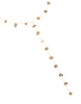 Waterproof Gold Plated Stainless Steel Tigers Eye Semi Precious Stone Y-necklace