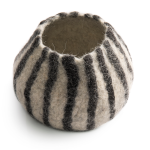 Striped Ukhamba Felt Basket