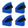 4PIECES Car Tires Wax Coated Sponge Brush Interior Corners Sponge Wipe