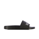 Logo Pool Slide Mule -black