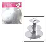 Cake Stand Paper 3-TIER Metalic Marketplace Brits Bros