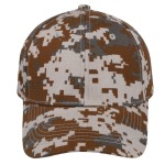 - Pixel Camo Cap - Brown grey