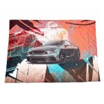 Sports Car Double Layer Lap Blanket