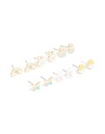 Kids Gold Bunny & Chick Earrings 6-PACK