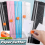 A4/A5 Paper Cutter Portable Manual Trimmer Scrapbook Craft Cutter With Automatic Security Safeguard For Idol Photo Cutter Change Size Coupon Label And Cardstock