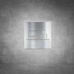 Office Sign D02 - Brushed Stainless Steel