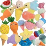 Gzqkuso 19 Pack Puppy Squeaky Dog Toys Set Plush Puppies Cute Chew Pets Dog Toy With Squeakers For Small Dogs Playtime