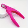 Stainless Steel U-shaped Nail Clippers - Precision French Manicure Trimmer Pink - Ideal For Fingernails & Toenails