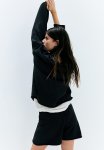 Roll-edge Jumper - Black