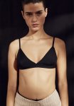 Padded Triangle Bikini Top - Black