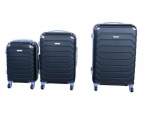 Smte 3 Piece Luggage Set 26 22 18 Black With Keychain