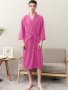 Men's Unisex Spa Robe Waffle Kimono Sleepwear Summer Robe Hotel Bathrobe