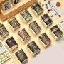 Vintage-Inspired Washi Tape Set 5 Rolls - Assorted Floral & Fauna Designs For DIY Crafts Scrapbooking Gift Wrapping & Party Decor