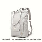 Waterproof Stylish Laptop Backpack Casual Nylon Shoulder Bag Top Open College School Bag