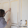 1 Roll Brushed Golden/silvery Floor Edging Waterproof Seam Wall Stickers Wall Gap Ceiling Home Decoration Self-adhesive Tile Tape 50M