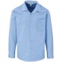 Mens Long Sleeve Micro Check Shirt Light Blue