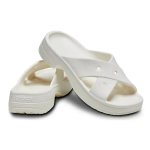 Crocs Cl Women Cross Strap - Chalk - 8