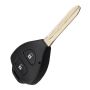 2 Button Key Case Shell Compatible With Toyota With Logo