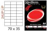 White Laser Label 70 X 35MM Lip