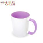 Sublimation White & Purple Mug