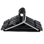 Pack Of 20 Black Plastic Hangers