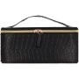 Clicks Moc Croc Vanity Bag Black