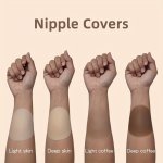1PCS Silicone Nipple Covers Invisible Breast Petals Reusable & Washable For Multiple Skin Tones Anti-slip Light & Deep Shades