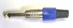 6.3MM Mono Jack Male Metal W plastic Nut