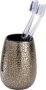 Wenko Marrakesh Range Ceramic Toothbrush Tumbler Brown