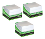 95 X 95MM White Memo Cube Boxed - 3 Boxes Of Note Paper