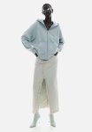Frayed-edge Denim Skirt - Pale Denim Blue