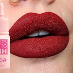 Matte Liquid Lipstick Lip Stain Long-lasting Waterproof Lip Tint Moisturizing Lip Balm High Pigment Red Shade Universal Skin Typ