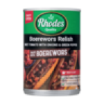 Rhodes Tomato Boerewors Relish 410G