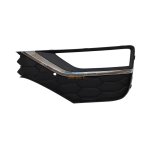 Vw Amarok Fog Grille With Hole With Chrome Moulding Left 17-23