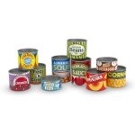 Melissa & Doug - Grocery Cans - 10 Stackable Cans With Removable Lids