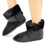 Hi Top Slippers - Black - 9